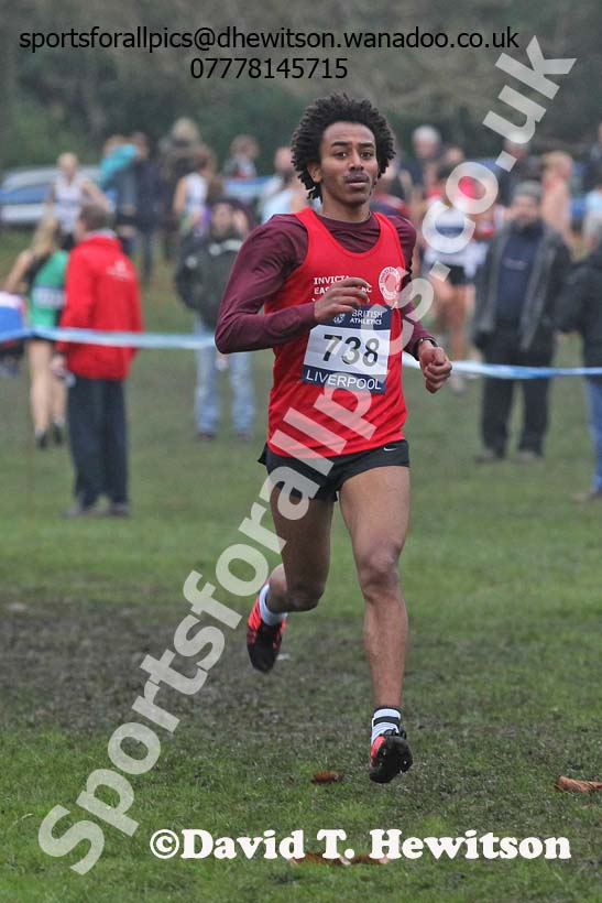Junior men's European Cross Country Trials, Sefton Park, Liverpool. Photo: David T. Hewitson/Sports for All Pics